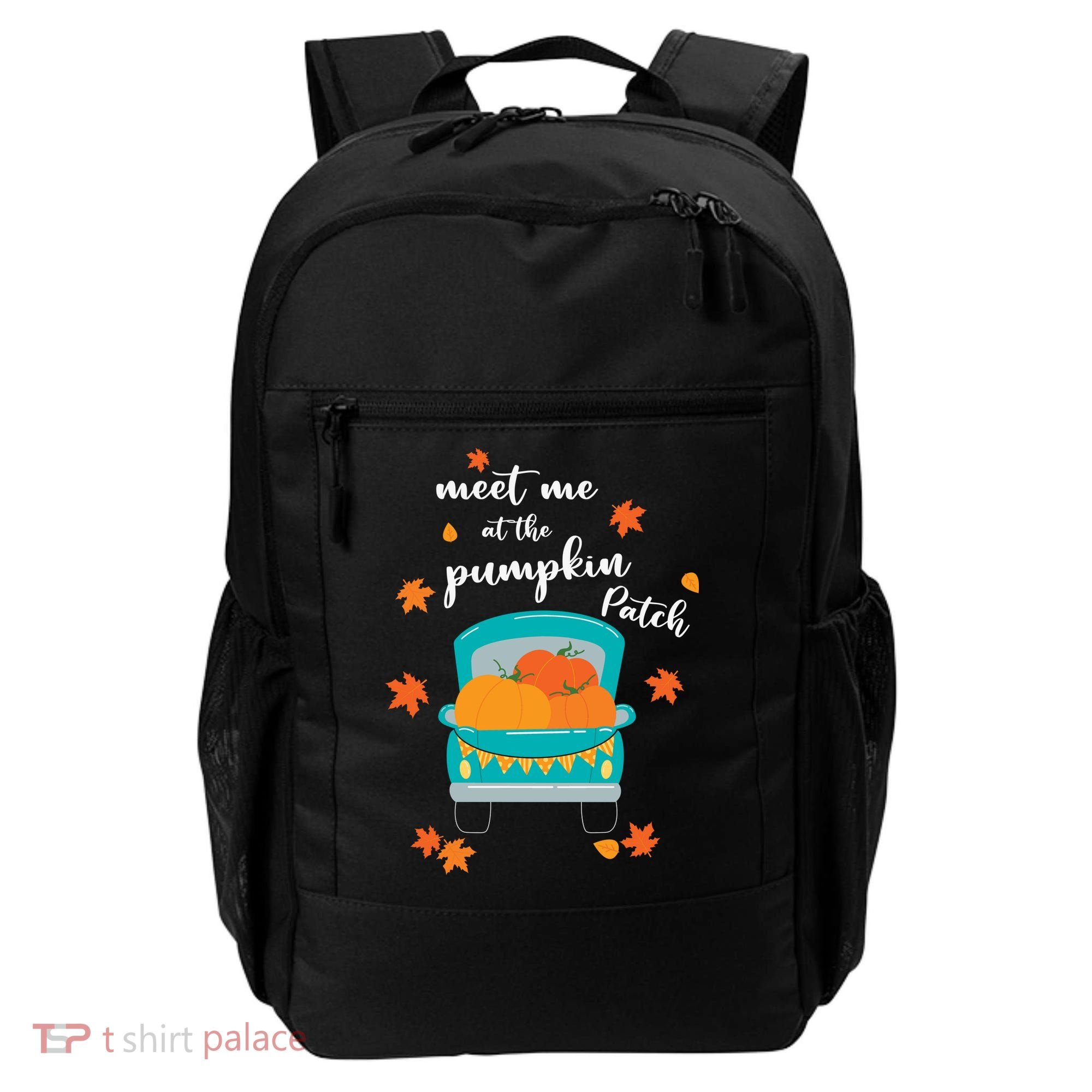 Meet Me At Pumpkin Patch Thanksgiving Truck Backpack