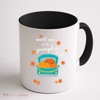 Meet Me At Pumpkin Patch Thanksgiving Truck Coffee Mug thumb 1