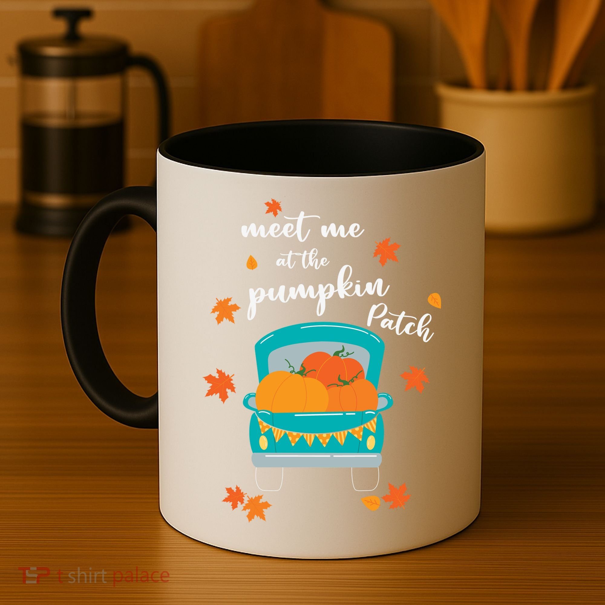 Meet Me At Pumpkin Patch Thanksgiving Truck Coffee Mug