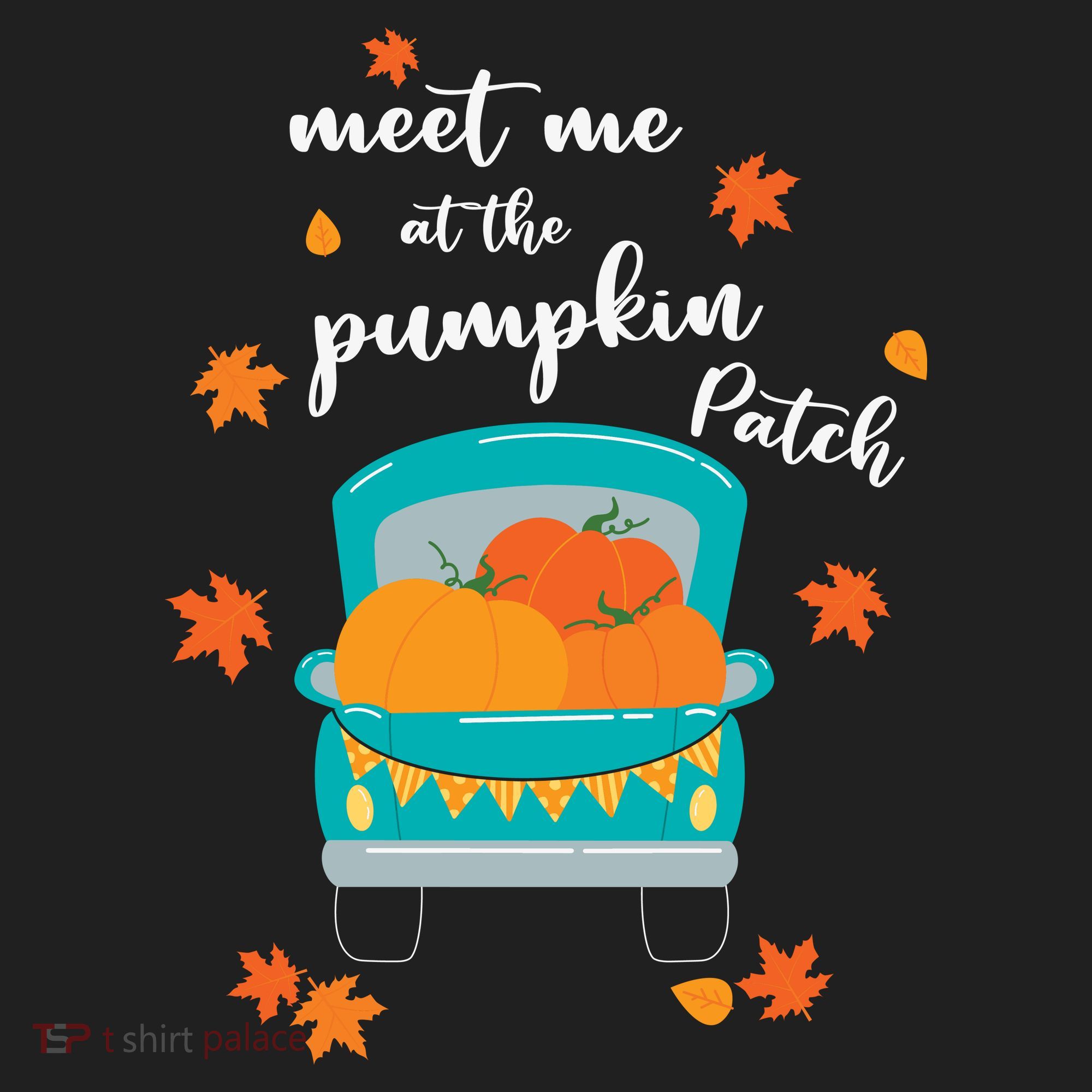 Meet Me At Pumpkin Patch Thanksgiving Truck Beanie