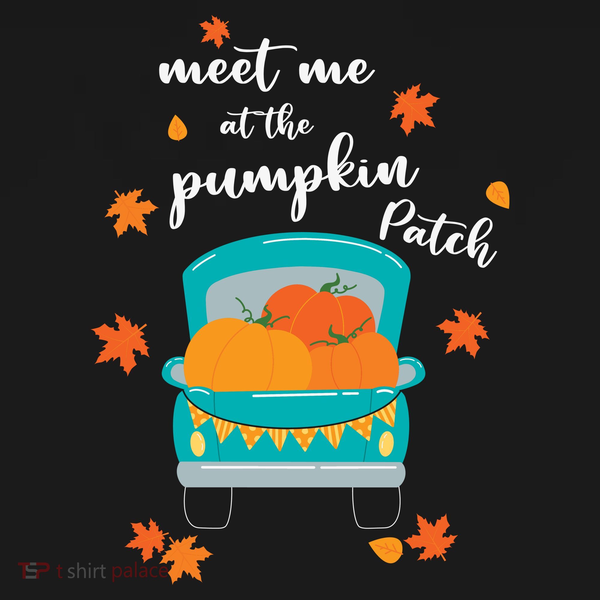 Meet Me At Pumpkin Patch Thanksgiving Truck Women's Hoodie