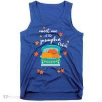 Meet Me At Pumpkin Patch Thanksgiving Truck Tank Top thumb 0