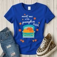 Meet Me At Pumpkin Patch Thanksgiving Truck Women's T-Shirt thumb 3