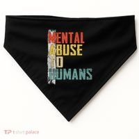Math Mental Abuse To Humans For Math Teacher USA-Made Doggie Bandana thumb 0