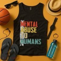 Math Mental Abuse To Humans For Math Teacher Tank Top thumb 4