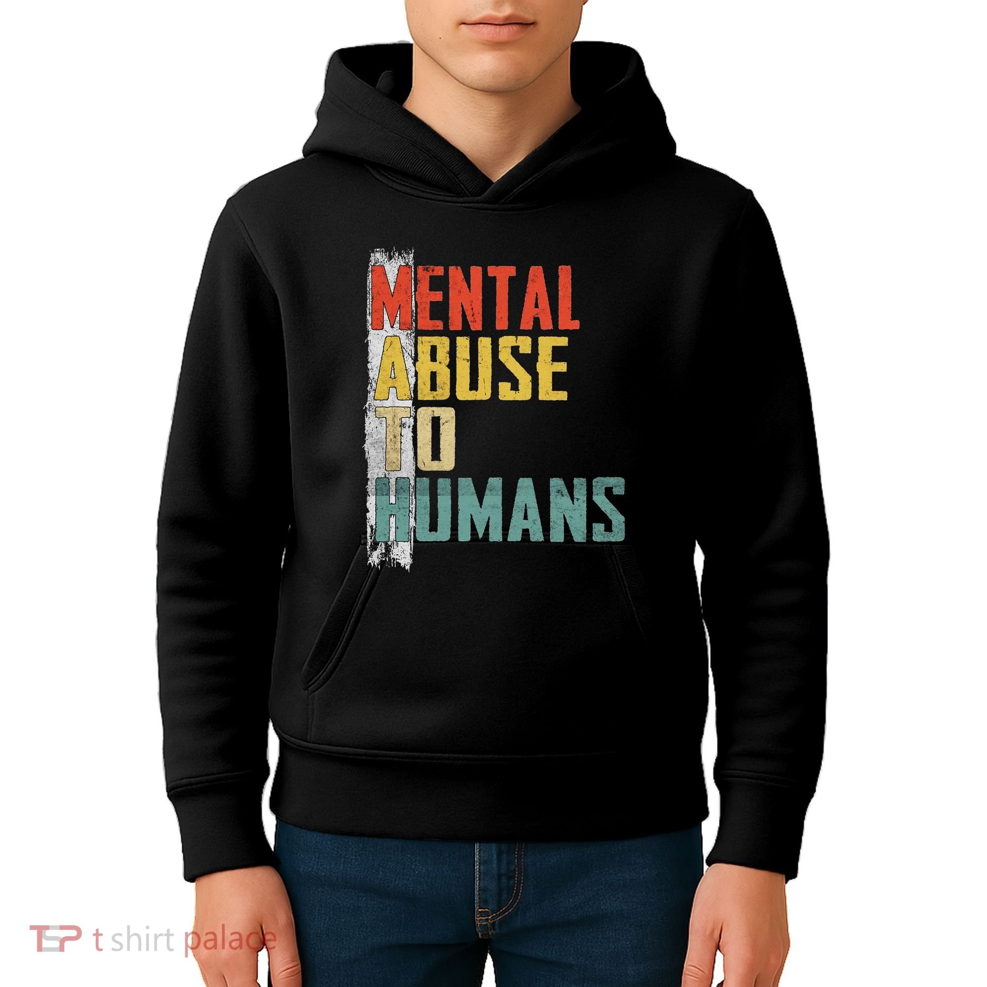 Math Mental Abuse To Humans For Math Teacher Kids Hoodie