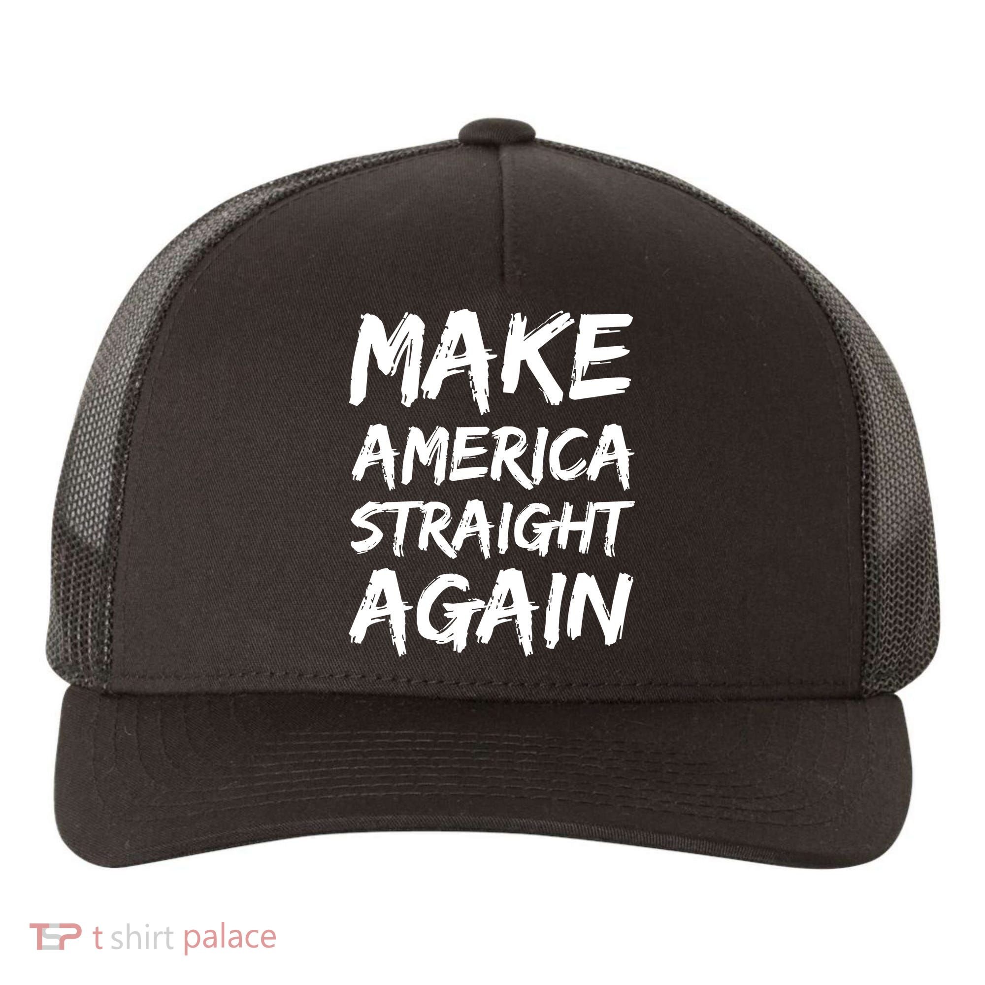 MASA Make America Straight Again Yupoong Adult 5-Panel Trucker Hat