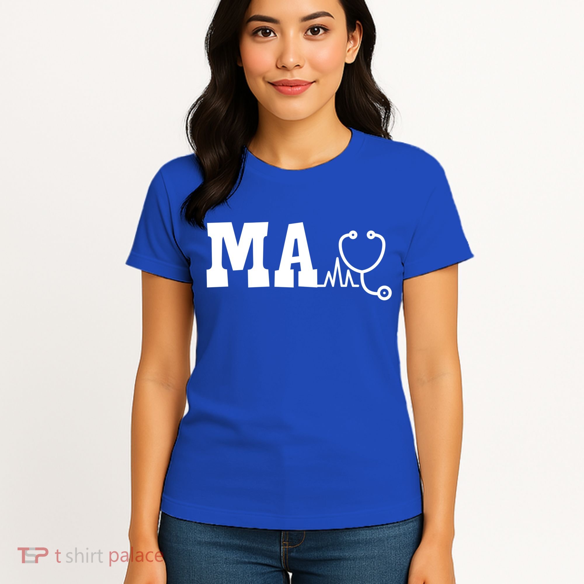 Ma Medical Assistant And Stethoscope Medical Assistant G Funny Gift Women's T-Shirt