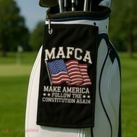 Mafca Make America Follow The Constitution Again Golf Towel thumb 2