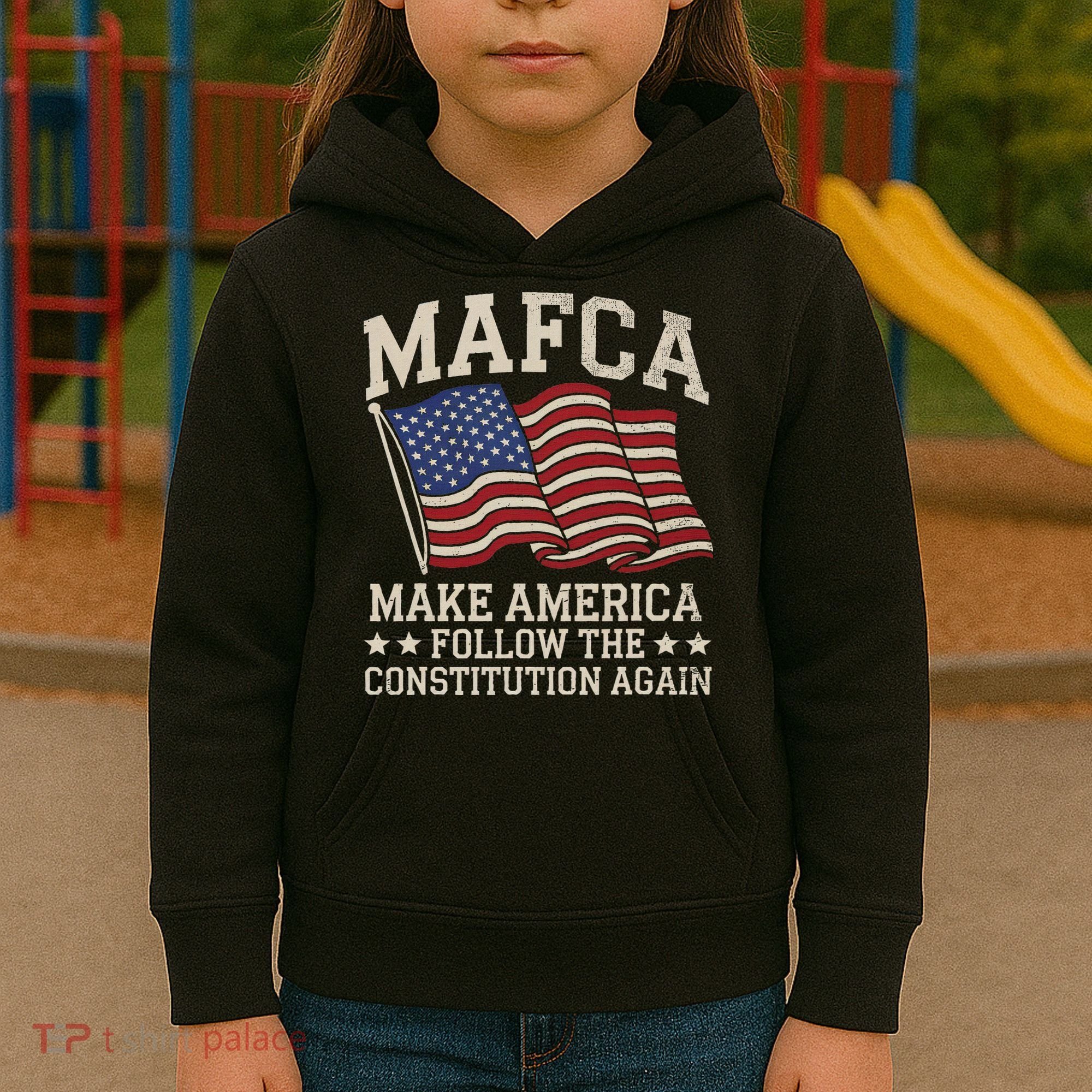 Mafca Make America Follow The Constitution Again Kids Hoodie