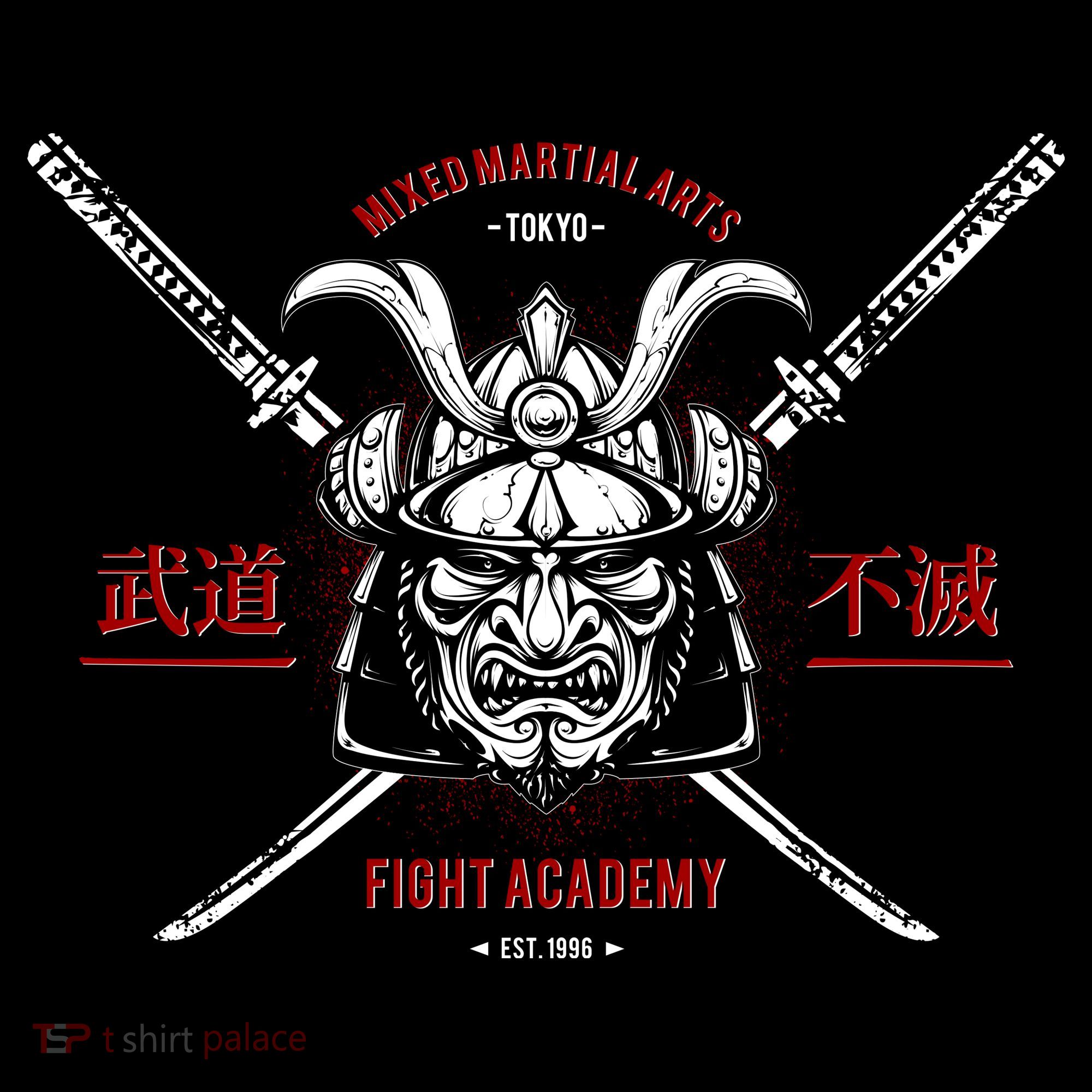 Mixed Martial Arts FIght Academy Samurai Warrior USA-Made Doggie Bandana