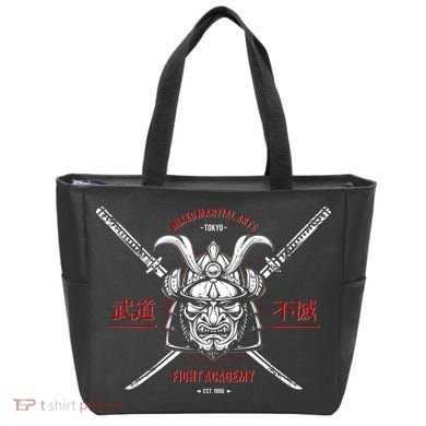 Mixed Martial Arts FIght Academy Samurai Warrior Tote Bag