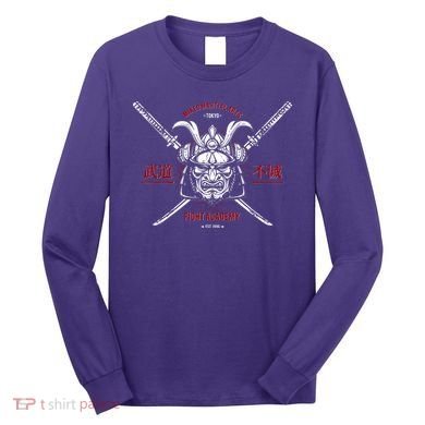 Mixed Martial Arts FIght Academy Samurai Warrior Long Sleeve Shirt