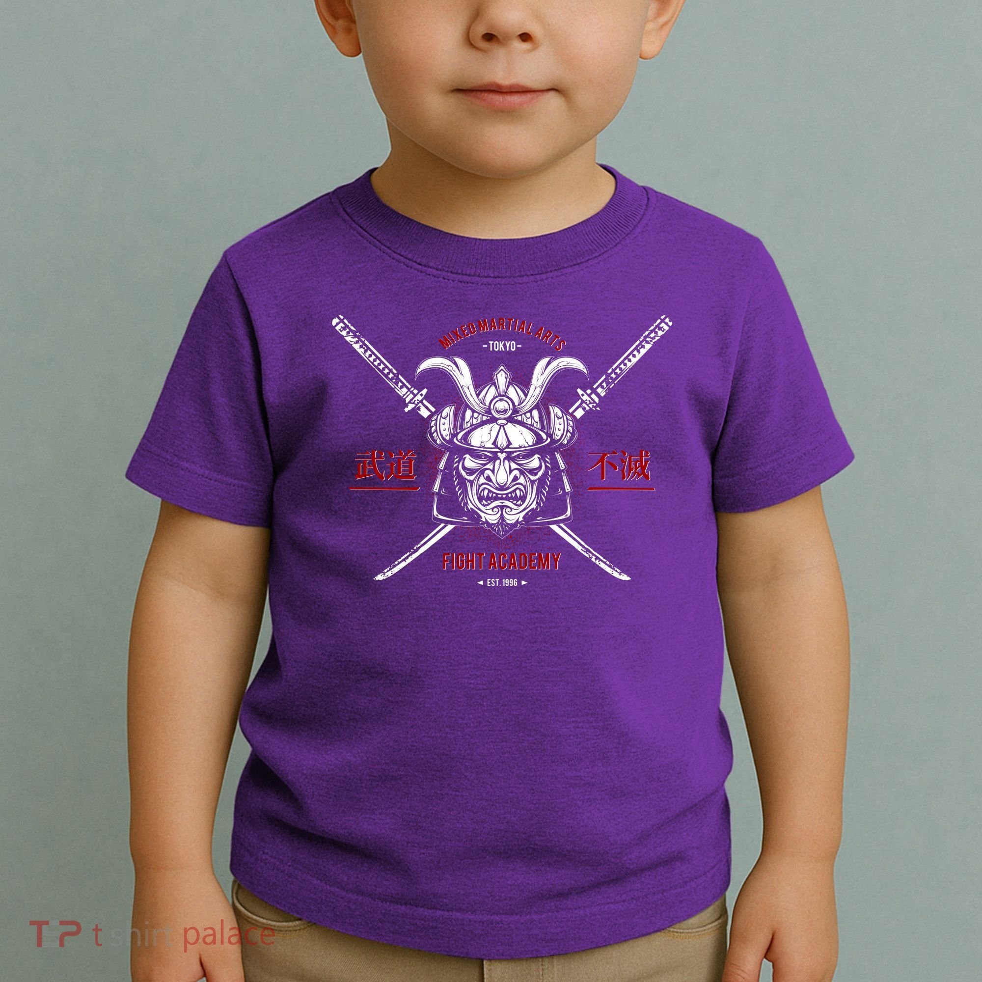 Mixed Martial Arts FIght Academy Samurai Warrior Toddler T-Shirt
