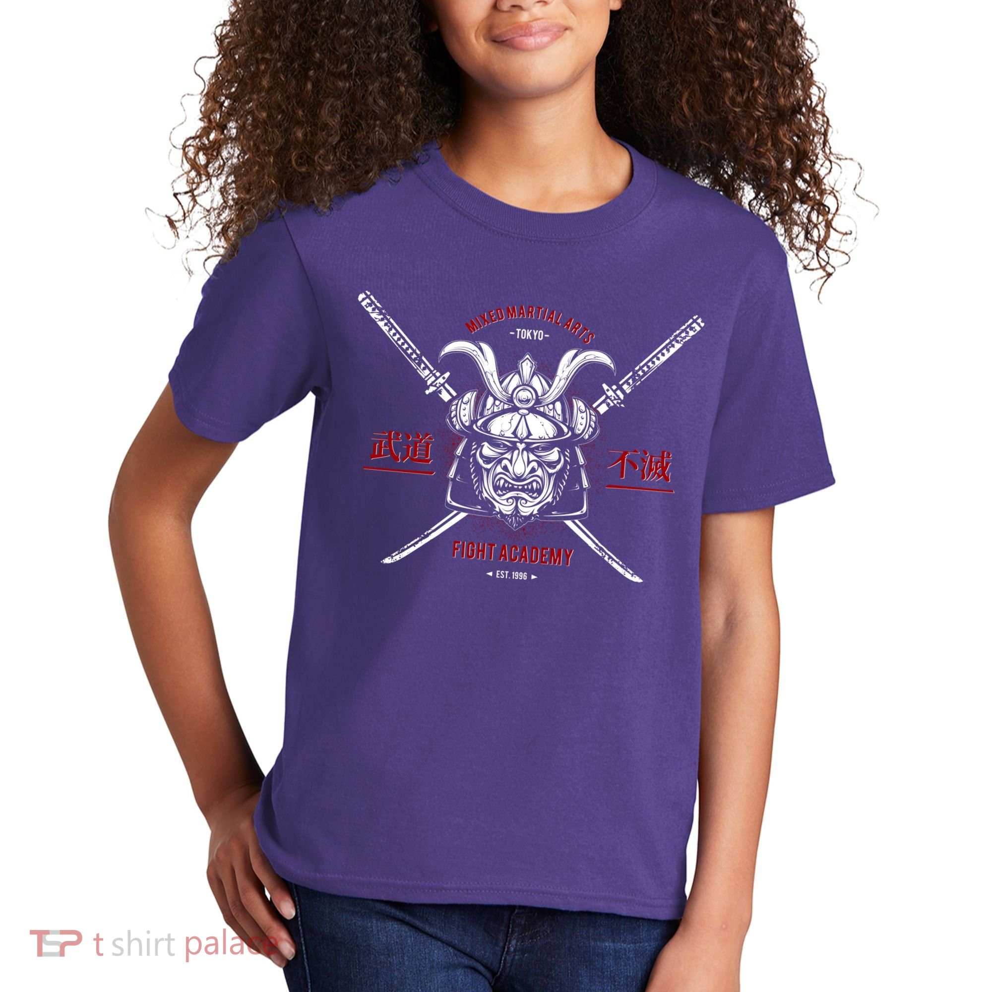 Mixed Martial Arts FIght Academy Samurai Warrior Kids T-Shirt