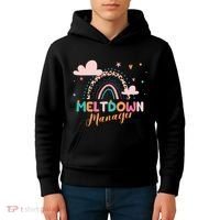 Meltdown Manager After School Daycare Provider Childcare Kids Hoodie thumb 4