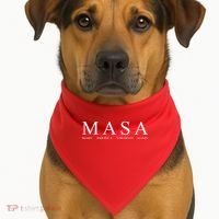MASA Make America Straight Again USA-Made Doggie Bandana thumb 1