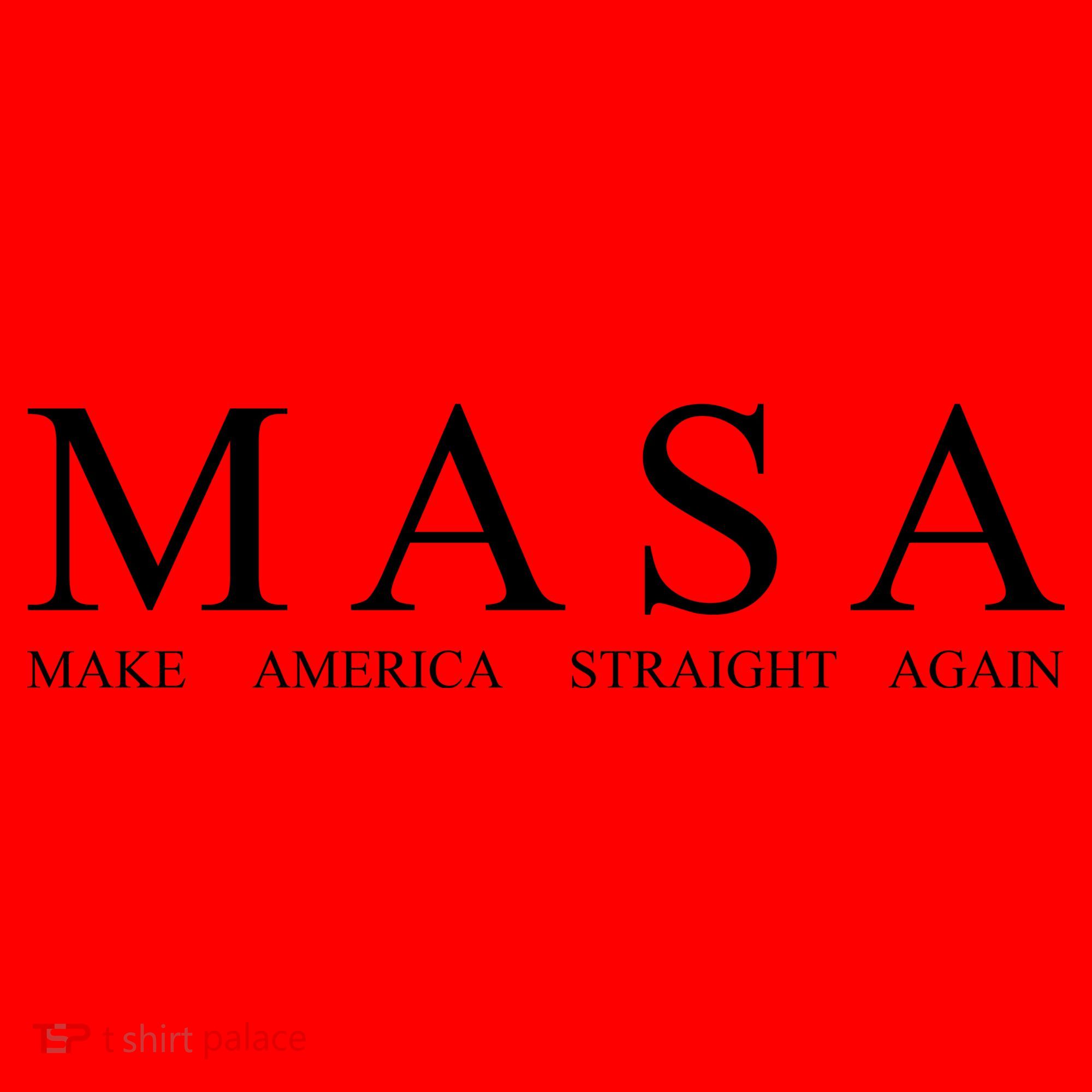 MASA Make America Straight Again Santa Hat
