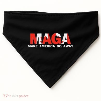 Maga Make America Go Away Canada Support USA-Made Doggie Bandana
