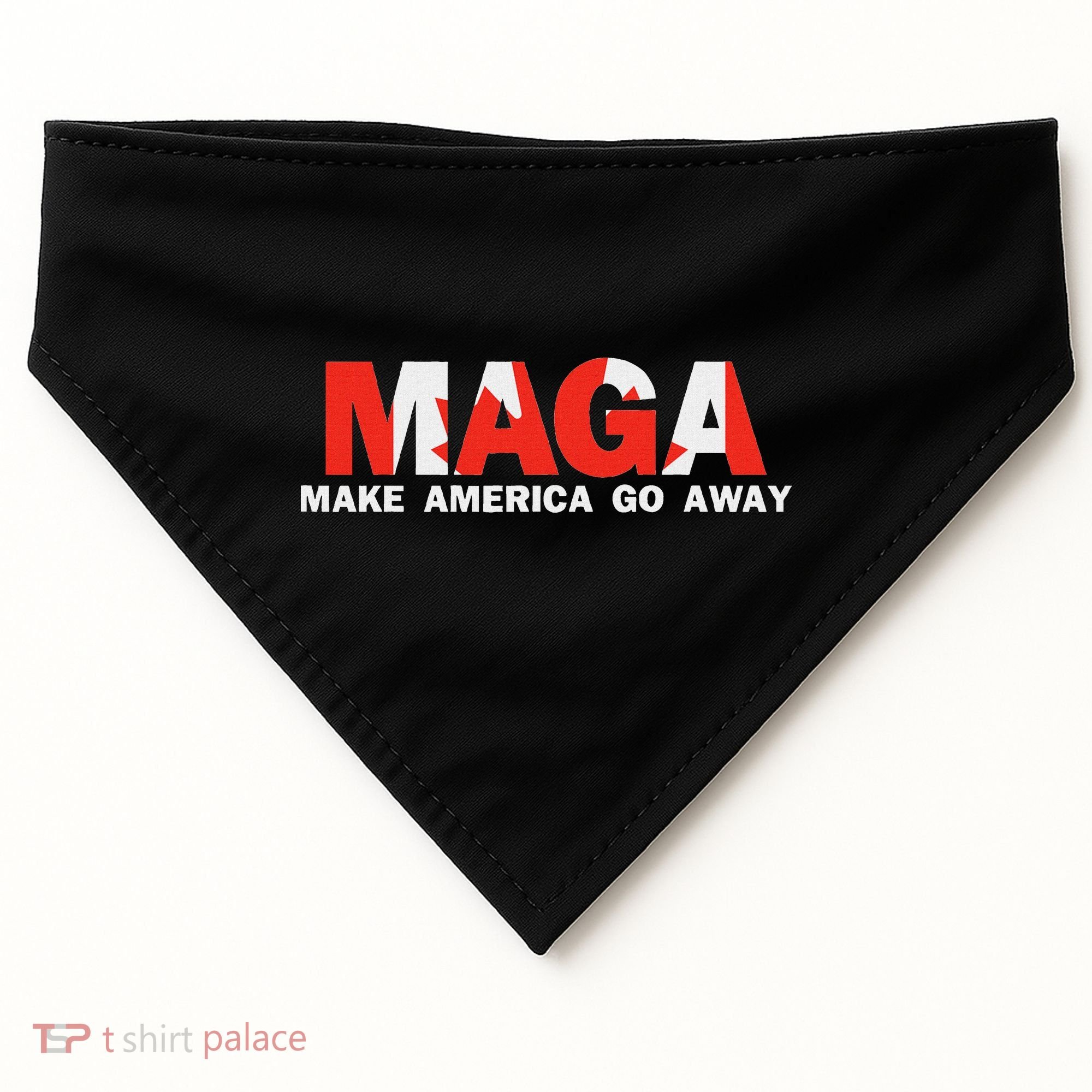 Maga Make America Go Away Canada Support USA-Made Doggie Bandana