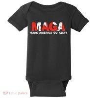 Maga Make America Go Away Canada Support Baby Bodysuit thumb 0