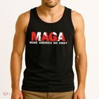 Maga Make America Go Away Canada Support Tank Top thumb 3