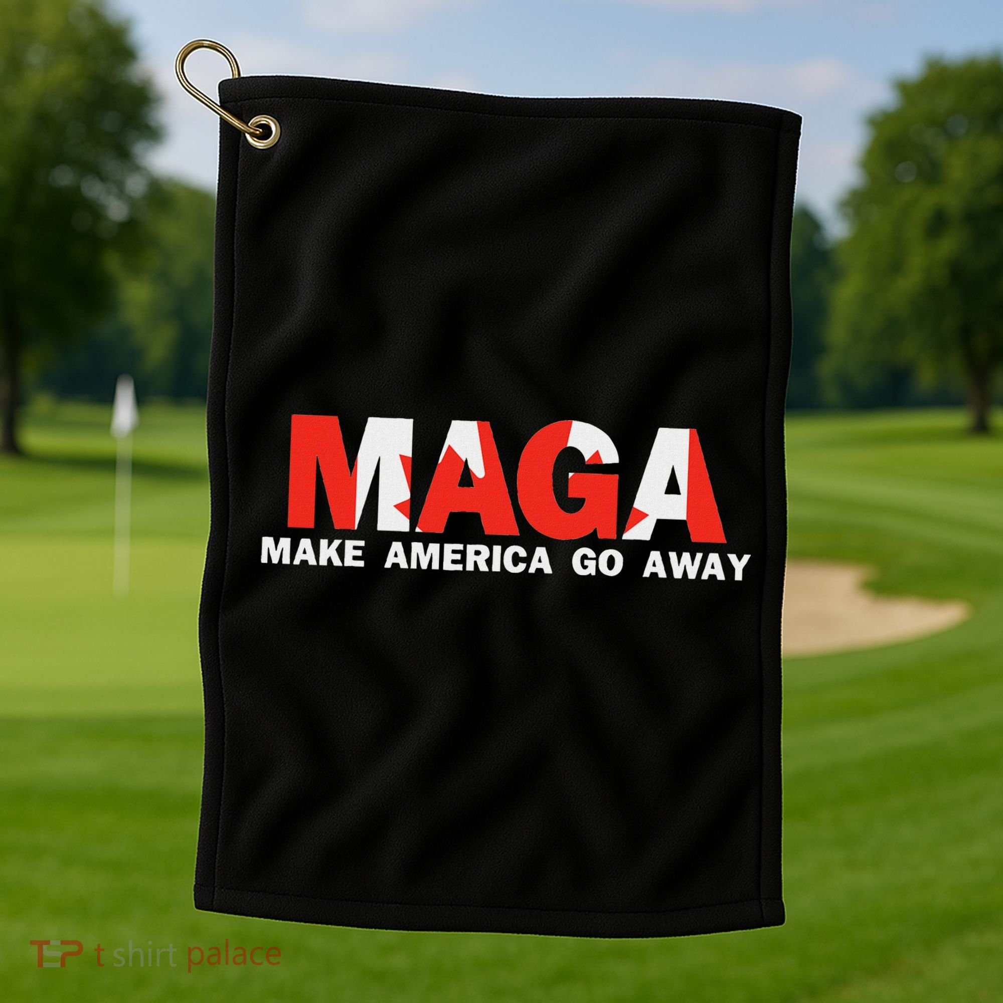 Maga Make America Go Away Canada Support Golf Towel
