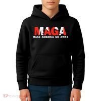 Maga Make America Go Away Canada Support Kids Hoodie thumb 4