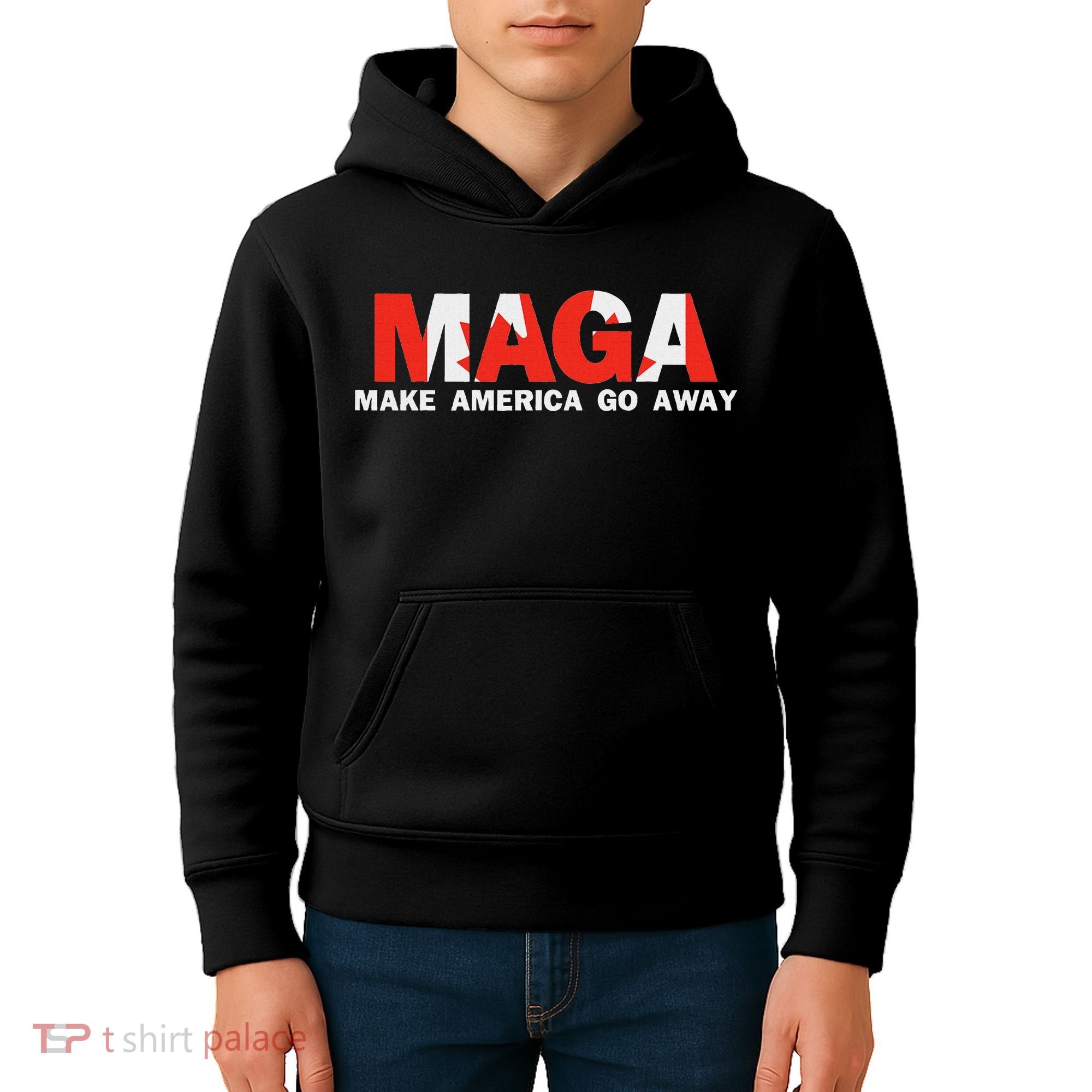 Maga Make America Go Away Canada Support Kids Hoodie