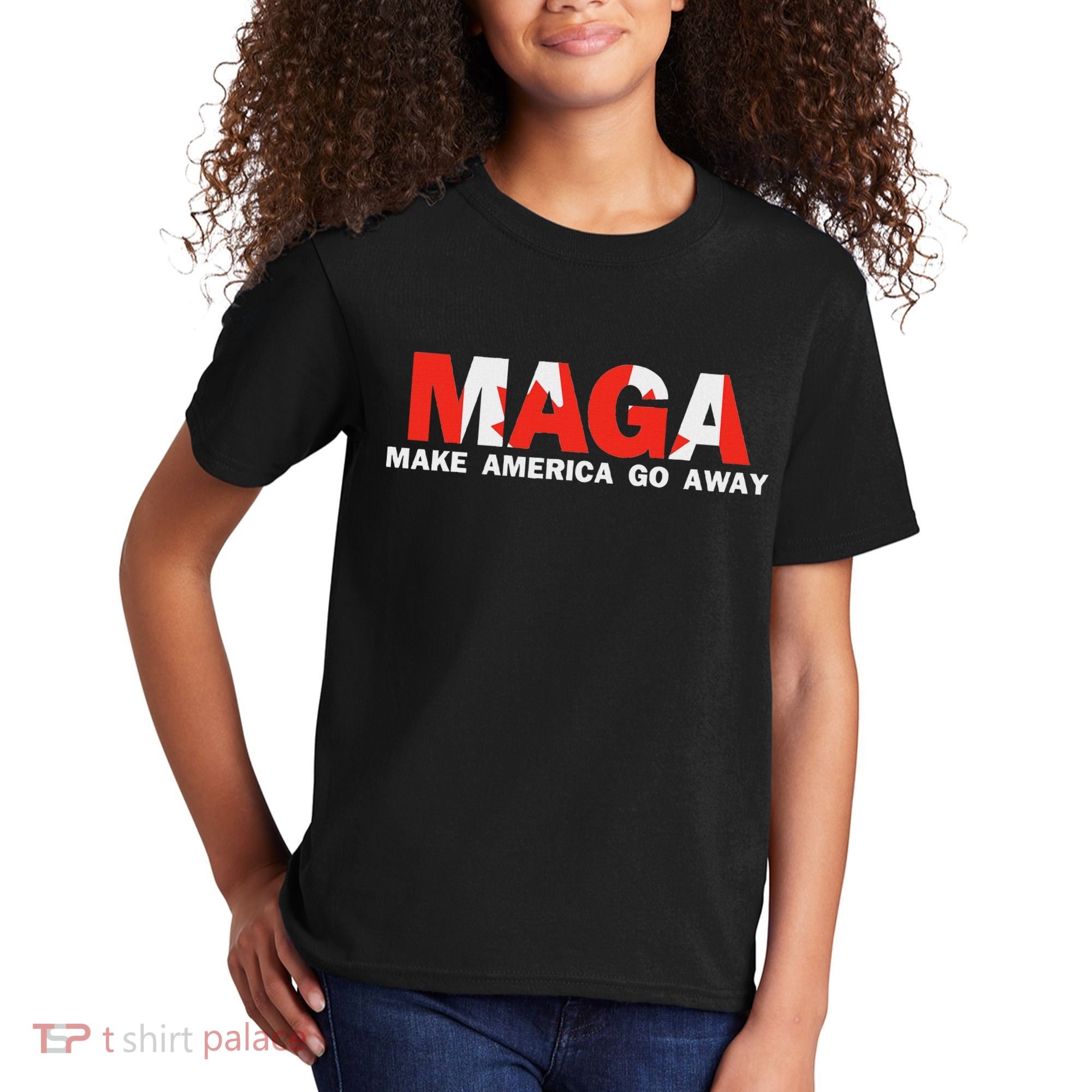 Maga Make America Go Away Canada Support Kids T-Shirt