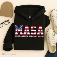 MASA Make America Straight Again USA Flag Hoodie thumb 4