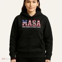 MASA Make America Straight Again USA Flag Hoodie thumb 5