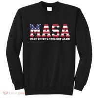 MASA Make America Straight Again USA Flag Sweatshirt thumb 0