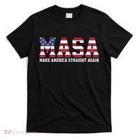 MASA Make America Straight Again USA Flag T-Shirt thumb 0
