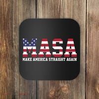 MASA Make America Straight Again USA Flag Coaster thumb 0