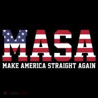 MASA Make America Straight Again USA Flag Women's Hoodie thumb 2