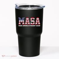 MASA Make America Straight Again USA Flag Tumbler thumb 0