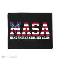 MASA Make America Straight Again USA Flag Mousepad thumb 0
