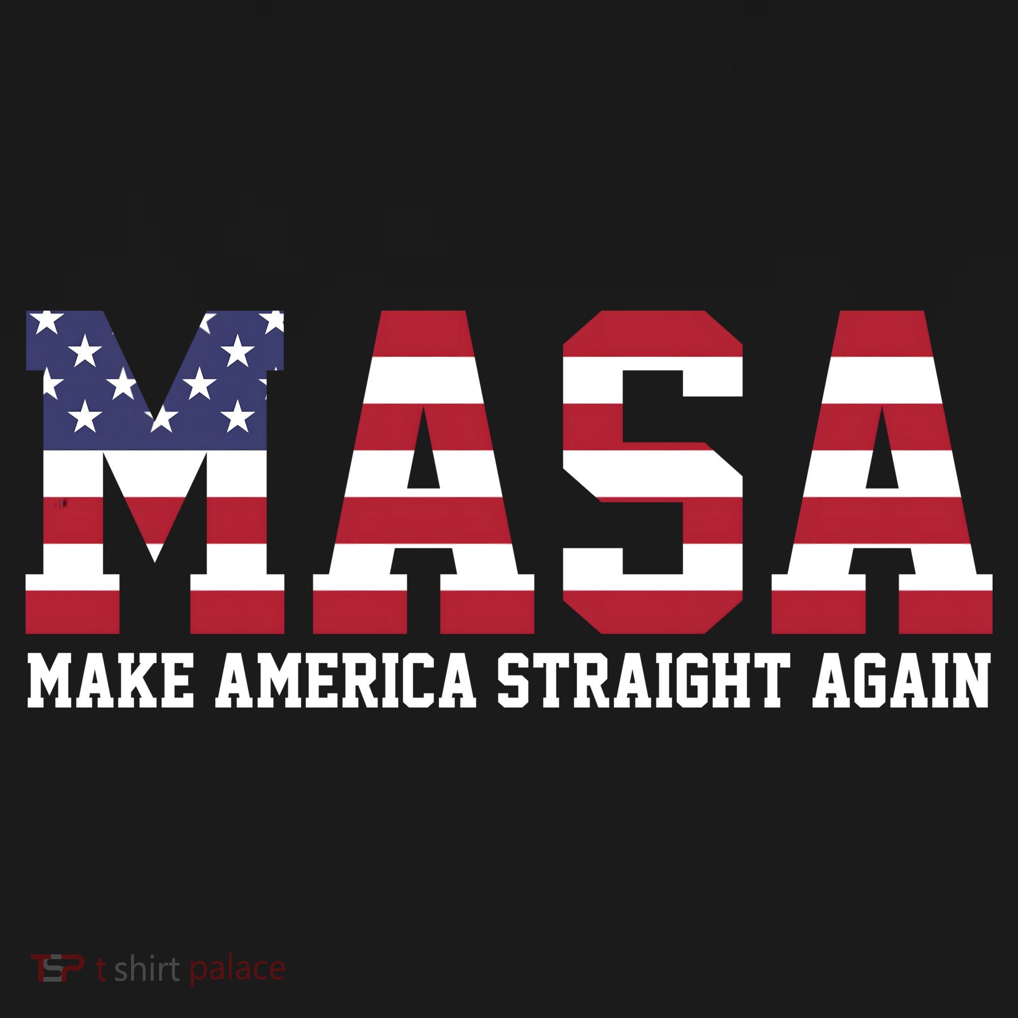MASA Make America Straight Again USA Flag Mousepad