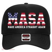 MASA Make America Straight Again USA Flag Hat thumb 0