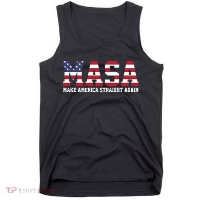 MASA Make America Straight Again USA Flag Tank Top