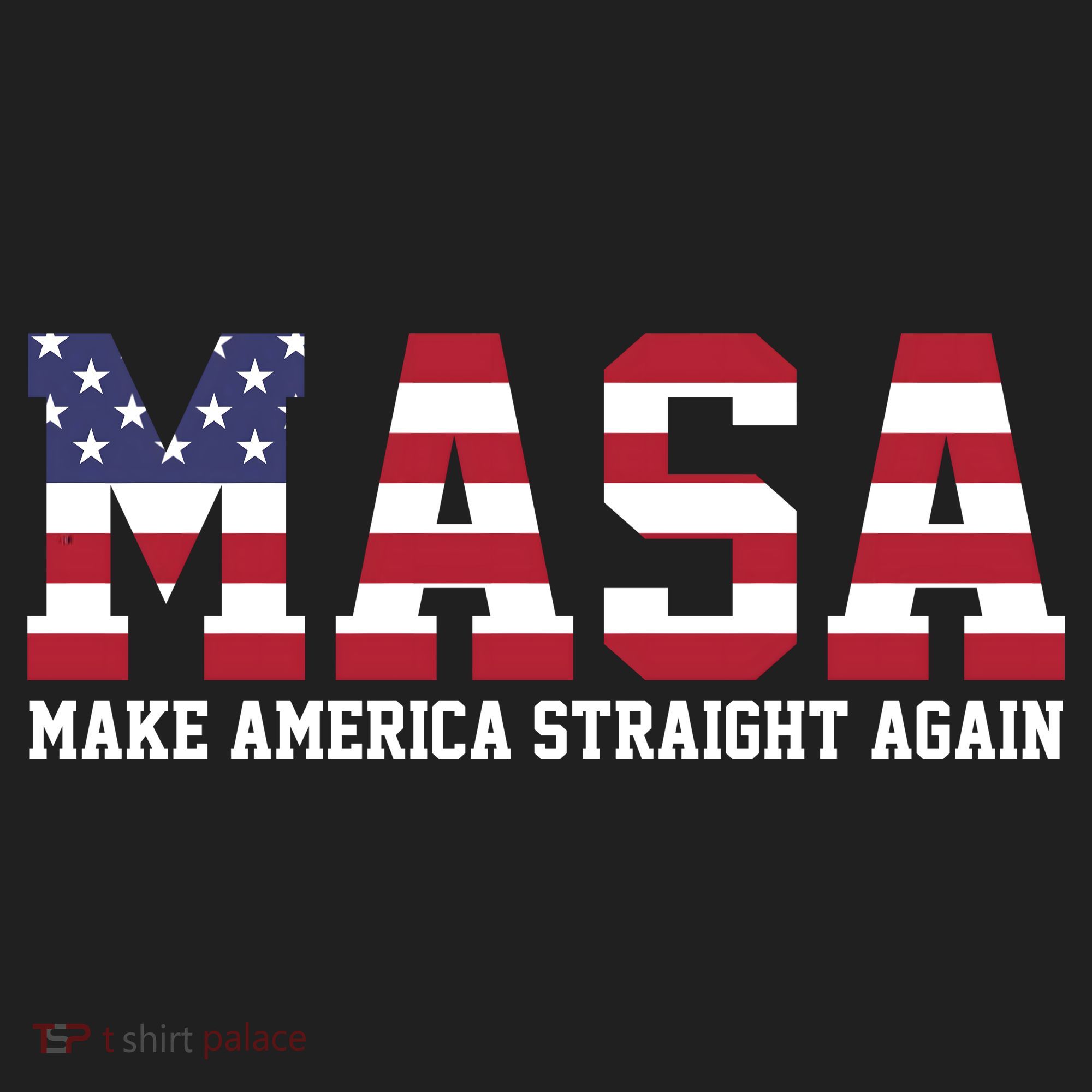 MASA Make America Straight Again USA Flag Golf Towel