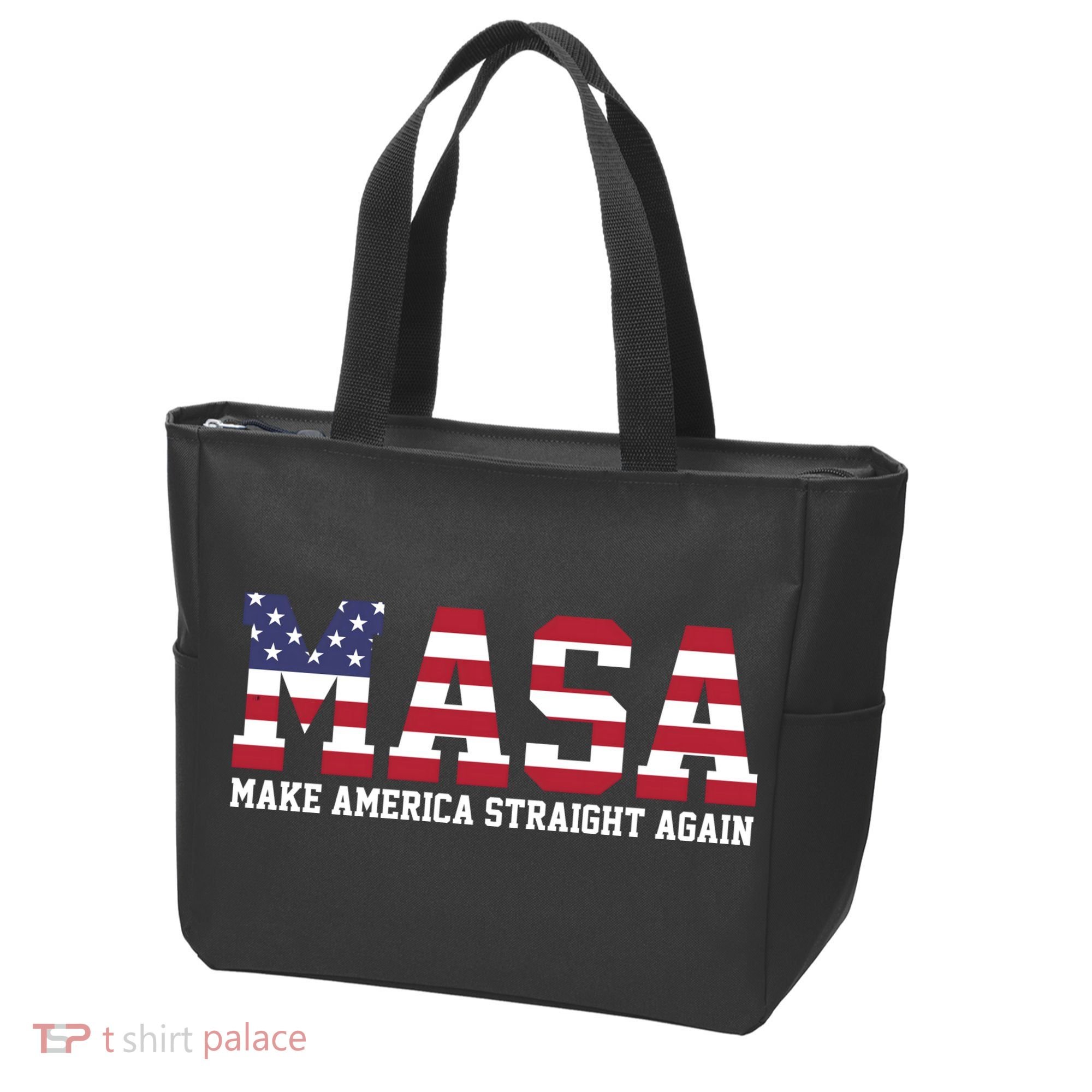 MASA Make America Straight Again USA Flag Tote Bag