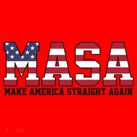 MASA Make America Straight Again USA Flag Santa Hat thumb 1