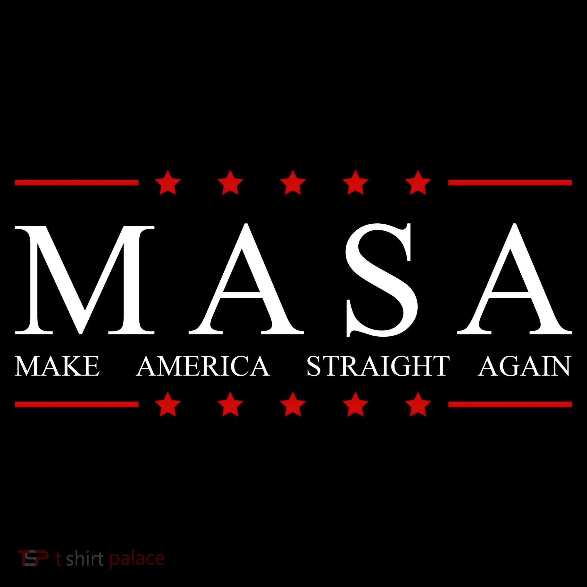 MASA Make America Straight Again Logo Ornament