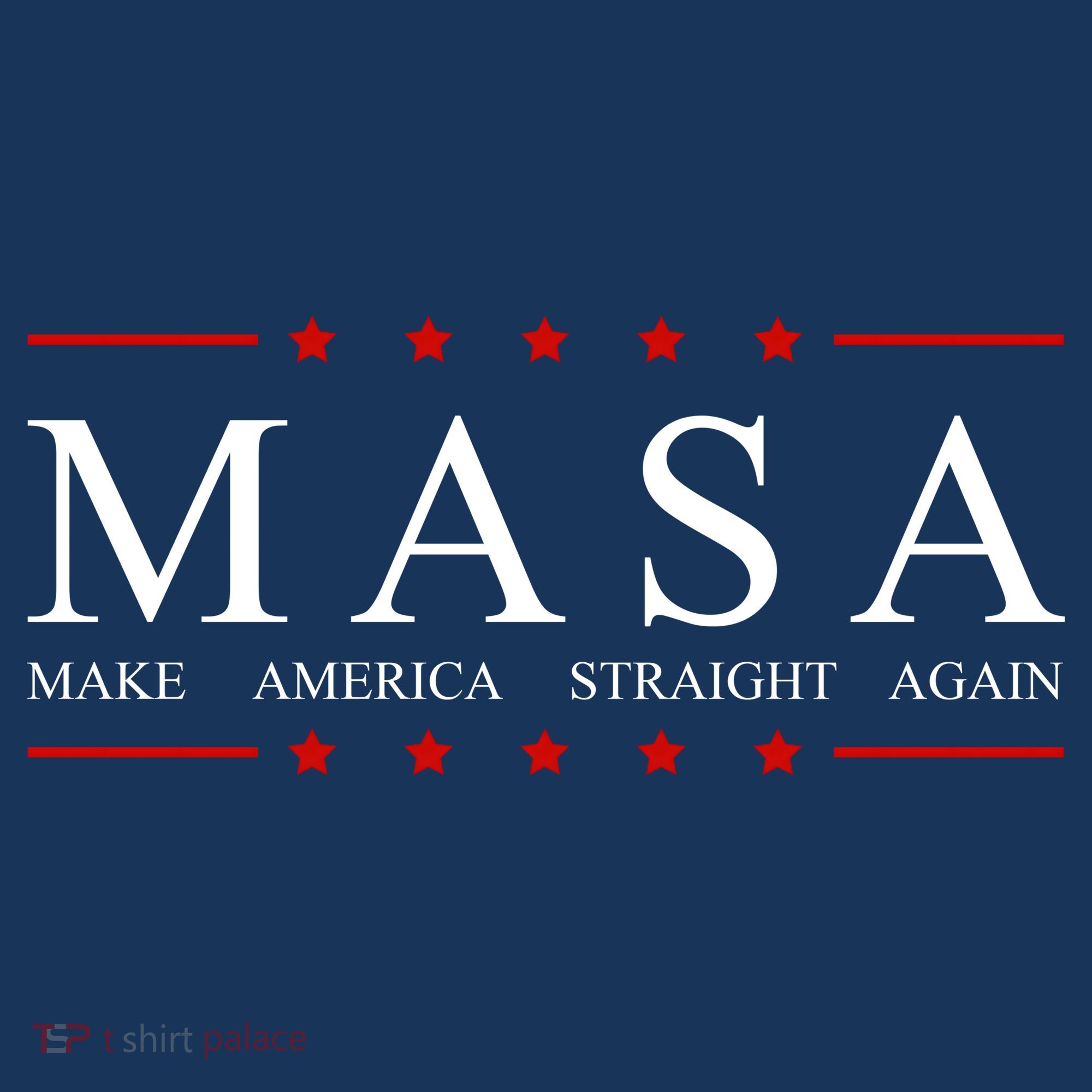 MASA Make America Straight Again Logo Long Sleeve Shirt