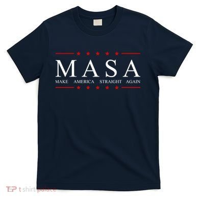 MASA Make America Straight Again Logo T-Shirt