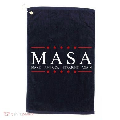 MASA Make America Straight Again Logo Golf Towel