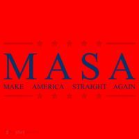MASA Make America Straight Again Logo Santa Hat thumb 1