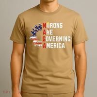 Maga Morons Are Governing America Anti Trump Vintage Quote T-Shirt thumb 3